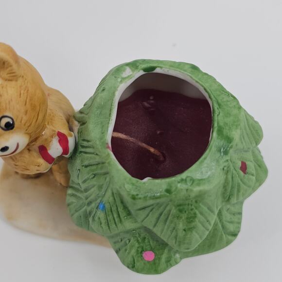 Vintage Votive Candle Holder Fine Porcelain Christmas Carollers 1982 W.A. Taiwan - Picture 6 of 8